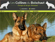 Tablet Screenshot of collinesduboischaut.com